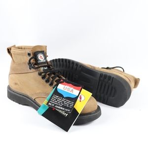 Vintage New Carolina Mens 9 D Suede leather Boots